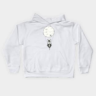 Hot Air Moon Kids Hoodie